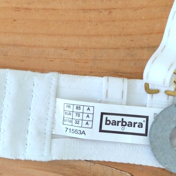 Barbara Vintage 2 Convertible Strapless Underwire Demi Bras NWT Size 32A - Picture 3 of 13